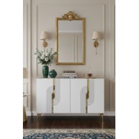 Dulăpior Hanah Home Meyra 120 White Gold imaginea #3 — magazin online Desire.md