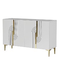 Dulăpior Hanah Home Meyra 120 White Gold imaginea #6 — magazin online Desire.md