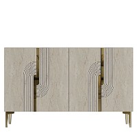 Dulăpior Hanah Home Meyra 120 White Travertine Gold imaginea #5 — magazin online Desire.md