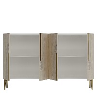 Dulăpior Hanah Home Meyra 120 White Travertine Gold imaginea #6 — magazin online Desire.md