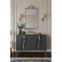 Dulăpior Hanah Home Meyra 120 Anthracite Silver imaginea #3 — magazin online Desire.md