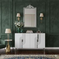 Dulăpior Hanah Home Meyra 120 White Silver imaginea #4 — magazin online Desire.md