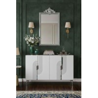 Dulăpior Hanah Home Meyra 120 White Silver imaginea #5 — magazin online Desire.md