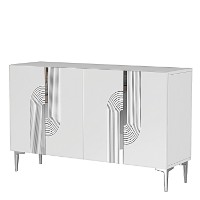 Dulăpior Hanah Home Meyra 120 White Silver imaginea #6 — magazin online Desire.md