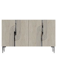 Dulăpior Hanah Home Meyra 120 White Travertine Silver imaginea #5 — magazin online Desire.md
