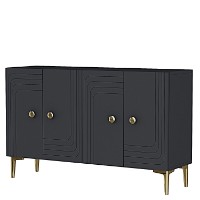Dulăpior Hanah Home Lessi 120 Anthracite Gold imaginea #5 — magazin online Desire.md