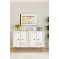Dulăpior Hanah Home Lessi 120 White Gold