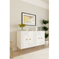 Dulăpior Hanah Home Lessi 120 White Gold imaginea #2 — magazin online Desire.md