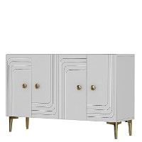 Dulăpior Hanah Home Lessi 120 White Gold imaginea #4 — magazin online Desire.md
