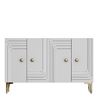 Dulăpior Hanah Home Lessi 120 White Gold imaginea #5 — magazin online Desire.md