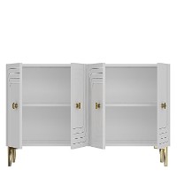 Dulăpior Hanah Home Lessi 120 White Gold imaginea #6 — magazin online Desire.md
