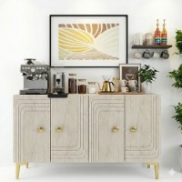 Dulăpior Hanah Home Lessi 120 White Travertine Gold imaginea #3 — magazin online Desire.md
