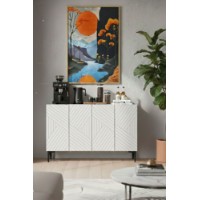 Dulăpior Hanah Home Ferro 120 White imaginea #2 — magazin online Desire.md