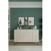 Dulăpior Hanah Home Ferro 120 White Travertine imaginea #3 — magazin online Desire.md