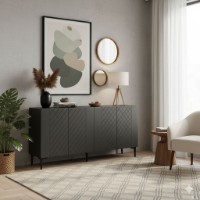 Dulăpior Hanah Home Resso 150 Anthracite imaginea #3 — magazin online Desire.md