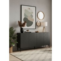 Dulăpior Hanah Home Resso 150 Anthracite imaginea #4 — magazin online Desire.md