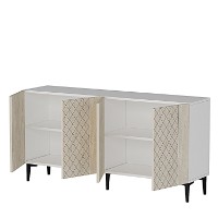 Dulăpior Hanah Home Resso 150 White Travertine imaginea #6 — magazin online Desire.md