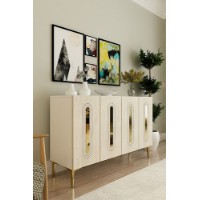 Dulăpior Hanah Home Rany 120 White Travertine Gold imaginea #2 — magazin online Desire.md