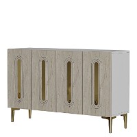 Dulăpior Hanah Home Rany 120 White Travertine Gold imaginea #3 — magazin online Desire.md