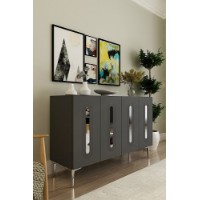 Dulăpior Hanah Home Rany 120 Anthracite Silver imaginea #2 — magazin online Desire.md