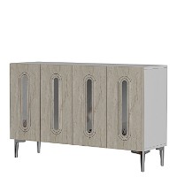 Dulăpior Hanah Home Rany 120 White Travertine Silver imaginea #3 — magazin online Desire.md