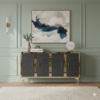 Dulăpior Hanah Home Tuna 120 Anthracite Gold