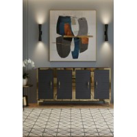 Dulăpior Hanah Home Tuna 120 Anthracite Gold imaginea #4 — magazin online Desire.md