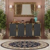 Dulăpior Hanah Home Tuna 120 Anthracite Gold imaginea #6 — magazin online Desire.md
