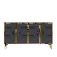 Dulăpior Hanah Home Tuna 120 Anthracite Gold imaginea #8 — magazin online Desire.md