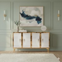 Dulăpior Hanah Home Tuna 120 White Gold