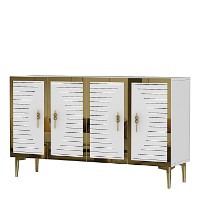 Dulăpior Hanah Home Tuna 120 White Gold imaginea #6 — magazin online Desire.md