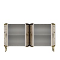 Dulăpior Hanah Home Tuna 120 White Travertine Gold imaginea #6 — magazin online Desire.md