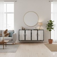 Dulăpior Hanah Home Tuna 120 White Silver imaginea #4 — magazin online Desire.md