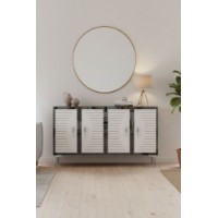 Dulăpior Hanah Home Tuna 120 White Silver imaginea #5 — magazin online Desire.md