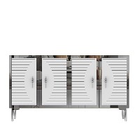Dulăpior Hanah Home Tuna 120 White Silver imaginea #7 — magazin online Desire.md