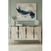 Dulăpior Hanah Home Tuna 120 White Travertine Silver imaginea #2 — magazin online Desire.md