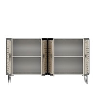 Dulăpior Hanah Home Tuna 120 White Travertine Silver imaginea #5 — magazin online Desire.md