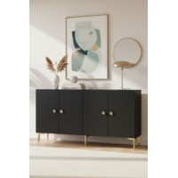Dulăpior Hanah Home Simple 150 Anthracite Gold imaginea #3 — magazin online Desire.md