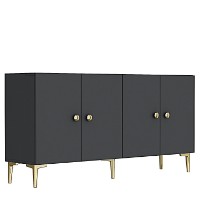 Dulăpior Hanah Home Simple 150 Anthracite Gold imaginea #5 — magazin online Desire.md