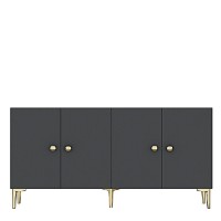 Dulăpior Hanah Home Simple 150 Anthracite Gold imaginea #6 — magazin online Desire.md