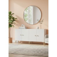 Dulăpior Hanah Home Simple 150 White Gold imaginea #2 — magazin online Desire.md