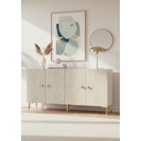 Dulăpior Hanah Home Simple 150 White Travertine Gold imaginea #4 — magazin online Desire.md