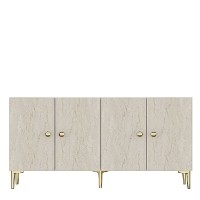 Dulăpior Hanah Home Simple 150 White Travertine Gold imaginea #6 — magazin online Desire.md