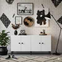 Dulăpior Hanah Home Pella 150 White imaginea #4 — magazin online Desire.md