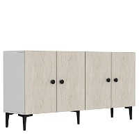 Dulăpior Hanah Home Pella 150 White Travertine imaginea #4 — magazin online Desire.md