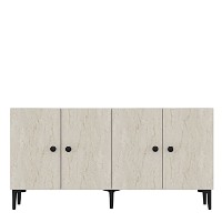 Dulăpior Hanah Home Pella 150 White Travertine imaginea #5 — magazin online Desire.md