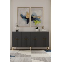 Dulăpior Hanah Home Ida 150 Anthracite Gold imaginea #2 — magazin online Desire.md