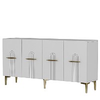 Тумба Hanah Home Ida 150 White Gold фото №6 — интернет-магазин Desire.md