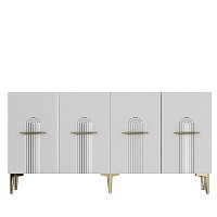 Тумба Hanah Home Ida 150 White Gold фото №7 — интернет-магазин Desire.md