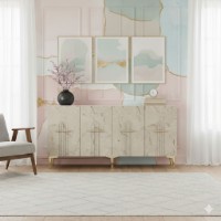 Dulăpior Hanah Home Ida 150 White Travertine Gold imaginea #4 — magazin online Desire.md
